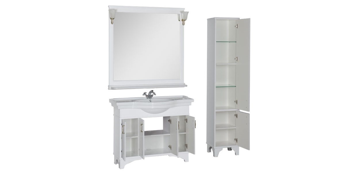 Комплект мебели Aquanet Валенса 110 белый 00180451 - Вид №3