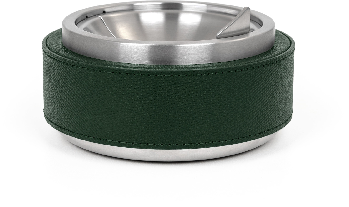 Пепельница Luna - Ø 13,5XH7,5 см / зернистая кожа_TAUPE