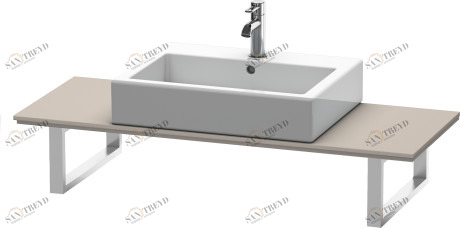 XL012C01414 X-Large Консоль для накладных раковин и встраиваемых умывальников Терра, декор Duravit