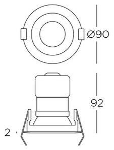 LEDS C4 Круглый встраиваемый алюминиевый точечный светильник Play sun-id-1429285 - Вид №1