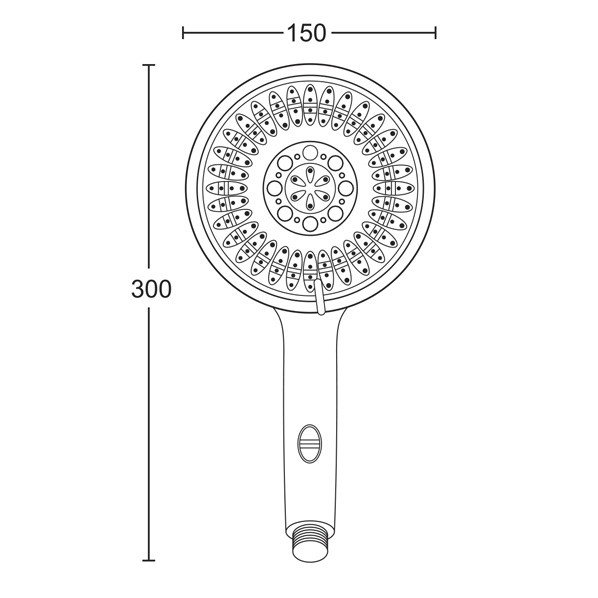 AGD 20.1507 B  Лейка для душа  ARGO kran agd201507b - Вид №1