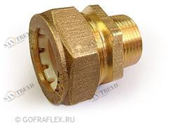 Муфта труба-наружная резьба (папа) 20мм * 3/4 дюйма Flexible hose Россия BC20