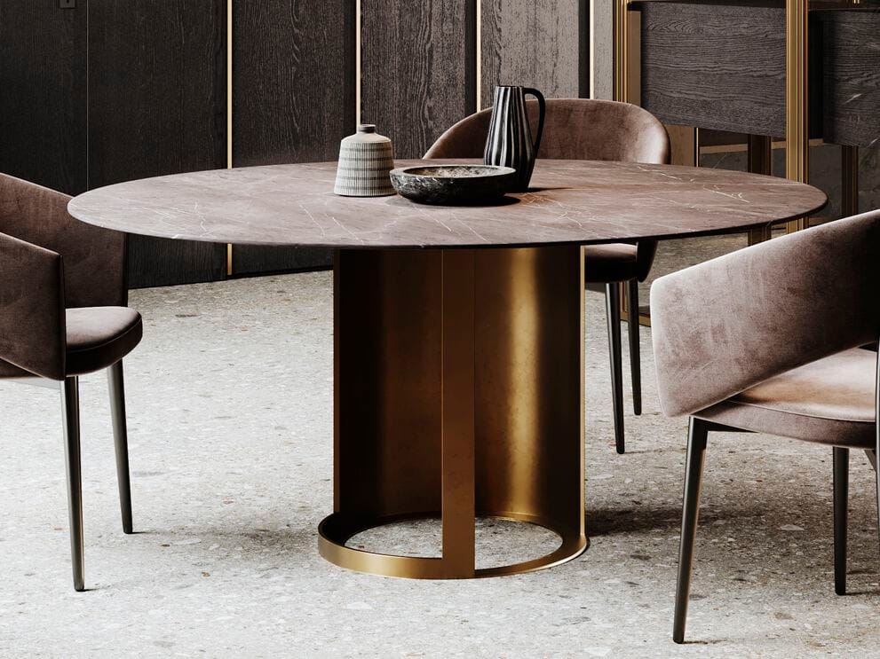 Круглый стол с керамогранитной столешницей Guzzini & Fontana House of Trumpet ARCH-00107347 - Вид №1