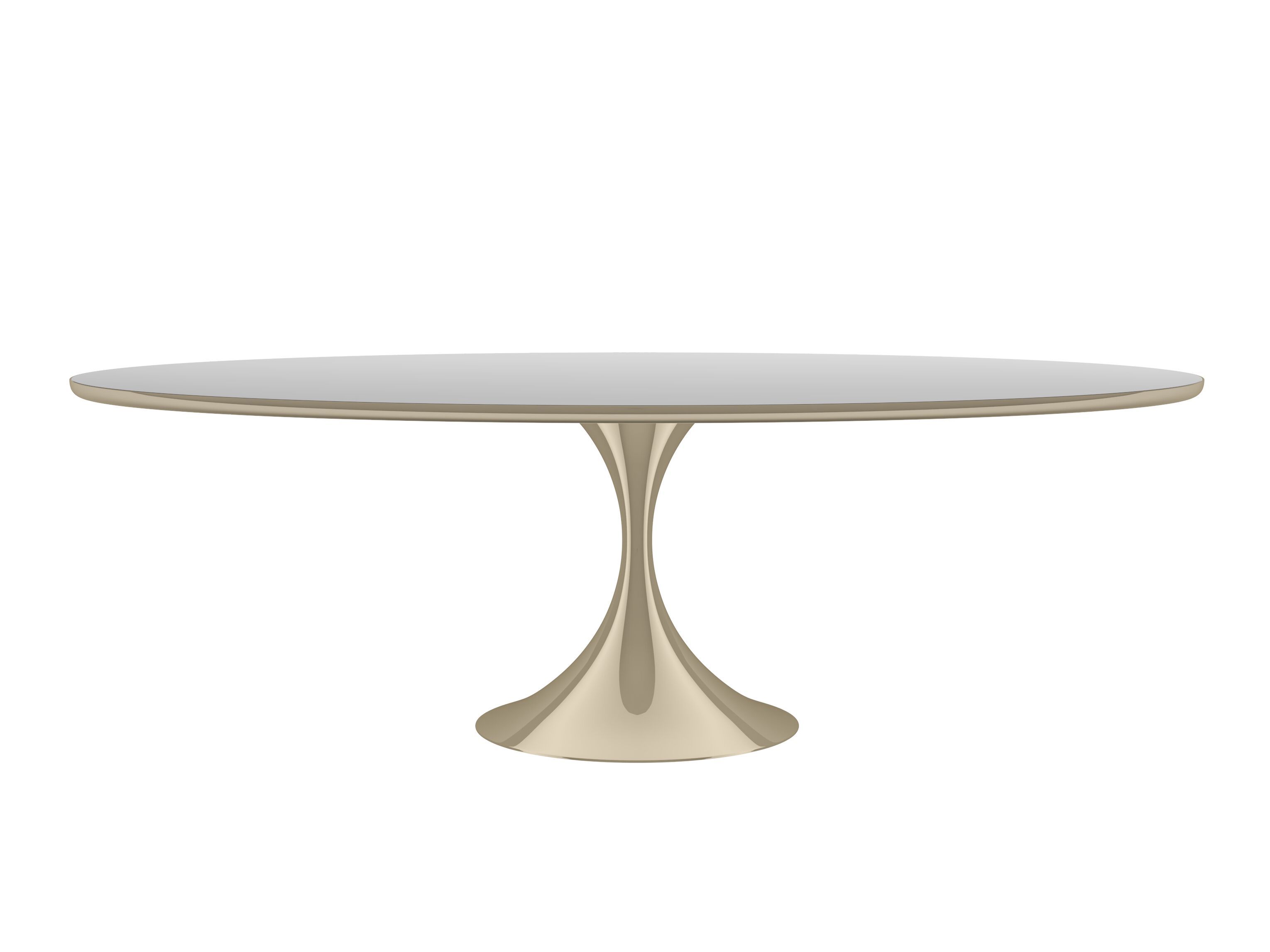 Овальный обеденный стол из зеркального стекла Caracole SEMPER ARCH-00023320 - Вид №8