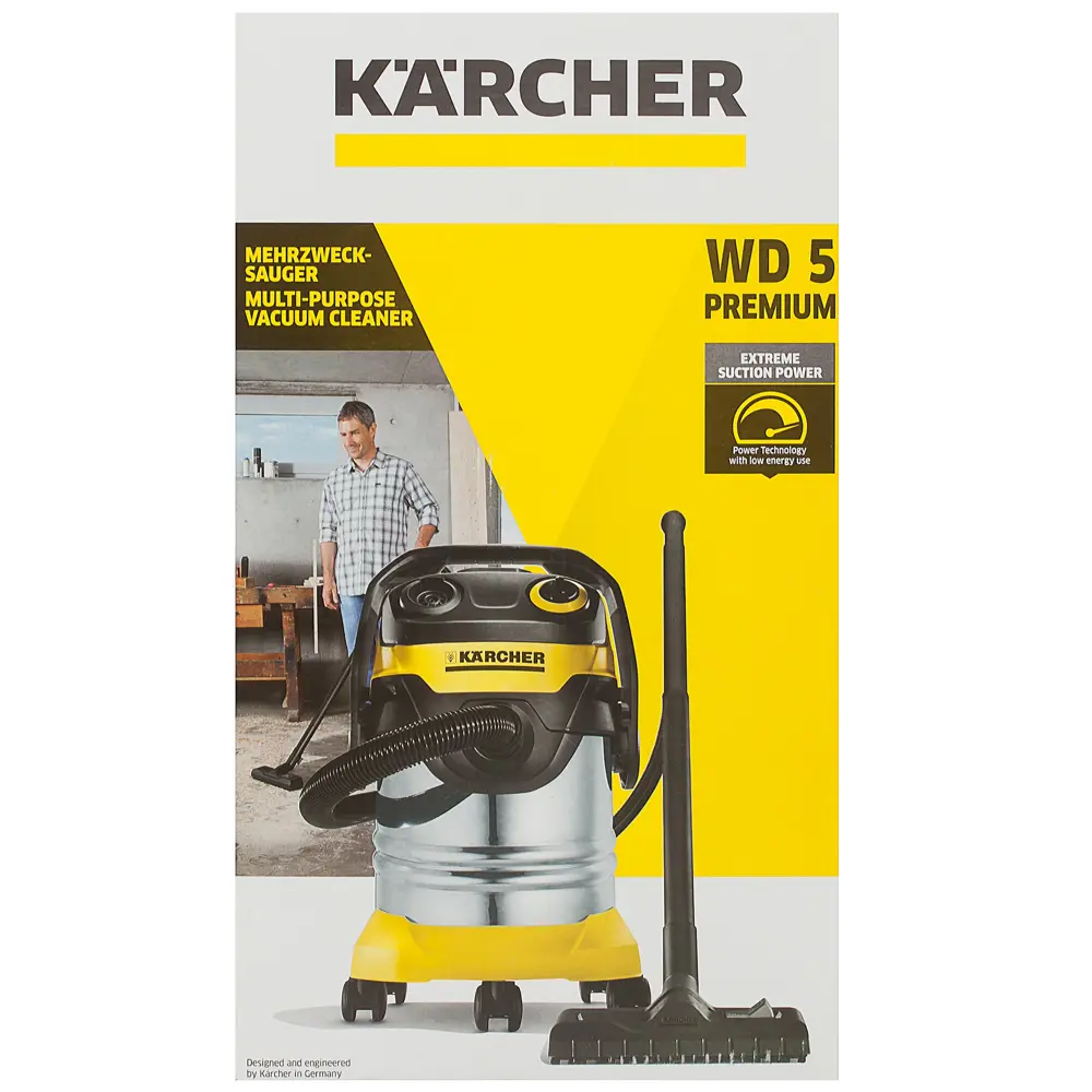 Пылесос строительный Karcher WD 5 Premium, 1100 Вт, 25 л STLM-2117949 - Вид №3