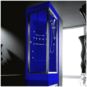 Душевая кабина Gruppo treesse Acquazzurra 90 STB-B7587S-SI белая с баней и гидромассажем угловая левая