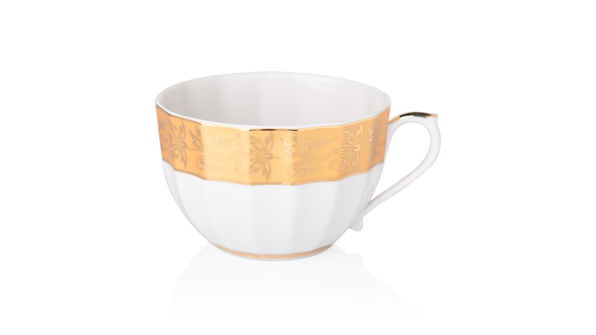 10621571 Промыслы Вербилок Сервиз чайный 6/15 "Центория золотая" Фарфор  - Вид №5