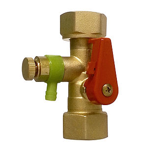 Кран запорный для подключения расширительного бака Reflex со сливом 3/4" 7613000