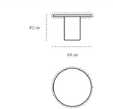 Scarlet Splendour Круглый журнальный столик из овчины Snow white sun-id-1357823 - Вид №7