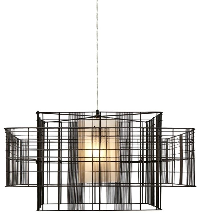 Forestier Подвесной светильник прямого и отраженного света из металла Mesh cubic sun-id-1391407 - Вид №3