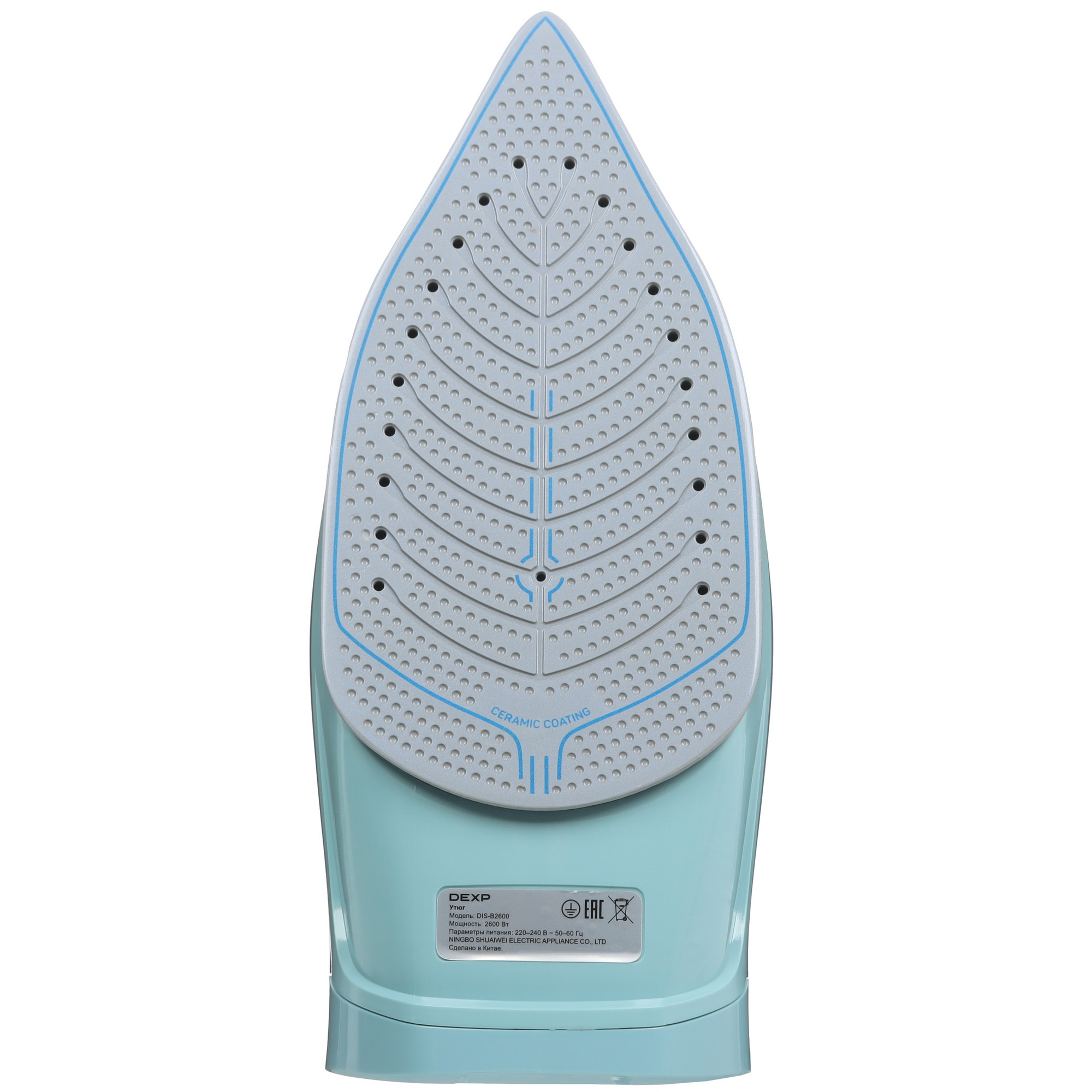 9112622 Утюг DEXP DIS-B2600 голубой STDN-0083450 - Вид №3