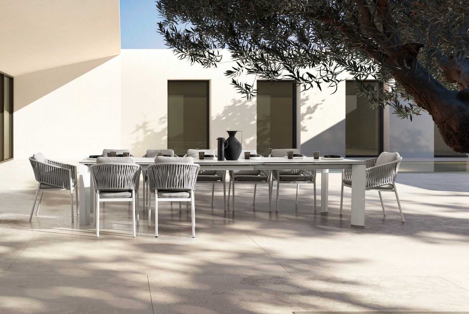 Керамический и алюминиевый садовый выдвижной стол BIZZOTTO OTAVIO ARCH-00030570 - Вид №1