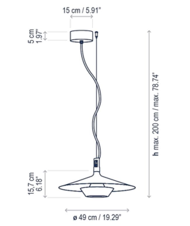 Открытый светодиодный подвесной светильник Bover Fanalet ARCH-00018088 - Вид №2