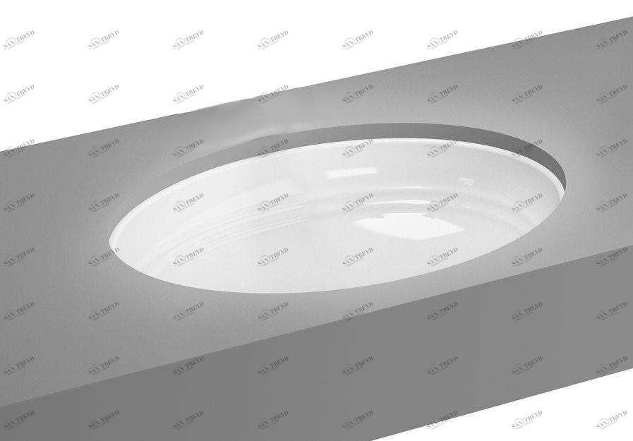 BDFA2039B Встроенная раковина под столешницу овальная Tessoro Versailles