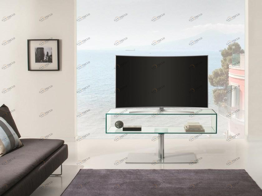 IDEAS Group Поворотная тумба под ТВ из нержавеющей стали и стекла sun-id-1503410