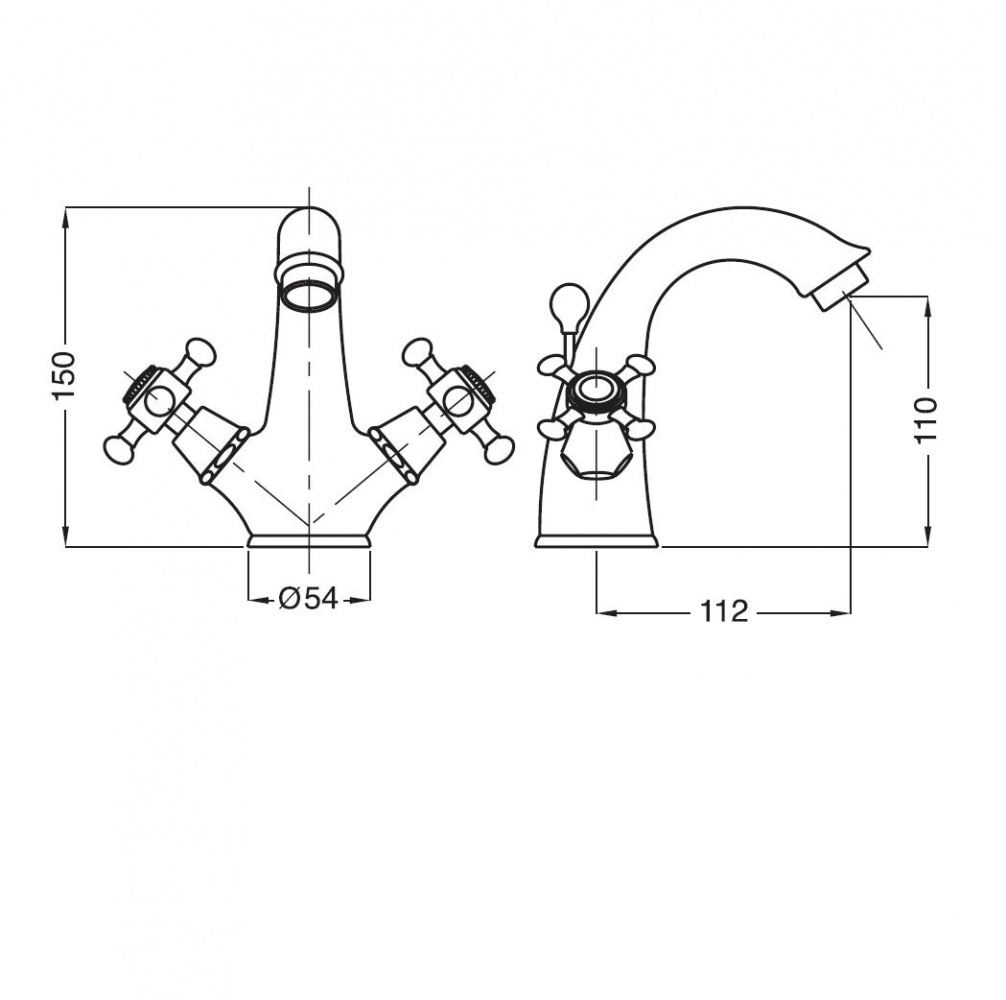 18856 Смеситель Migliore Lady - Вид №1