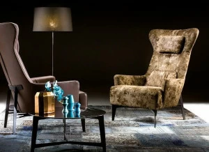 Borzalino Кресло Bergere из бархата