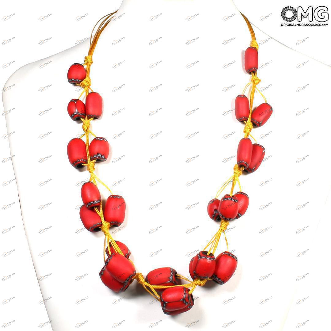 4801 ORIGINALMURANOGLASS Ожерелье с венецианскими бусинами Zattere  см 