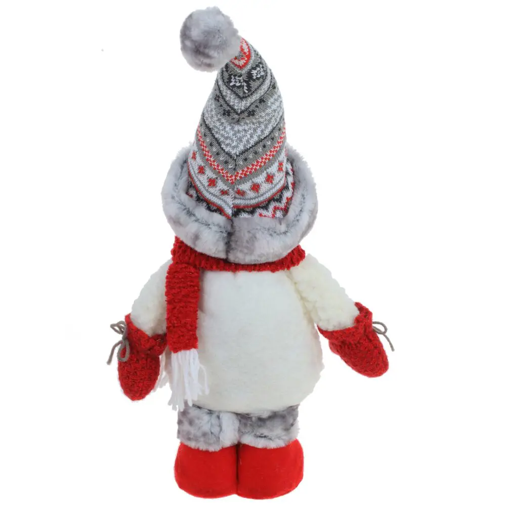 89378944 Игрушка мягкая Снеговик 779444 50 см красно-серый STLM-1533448 Santreyd  - Вид №4