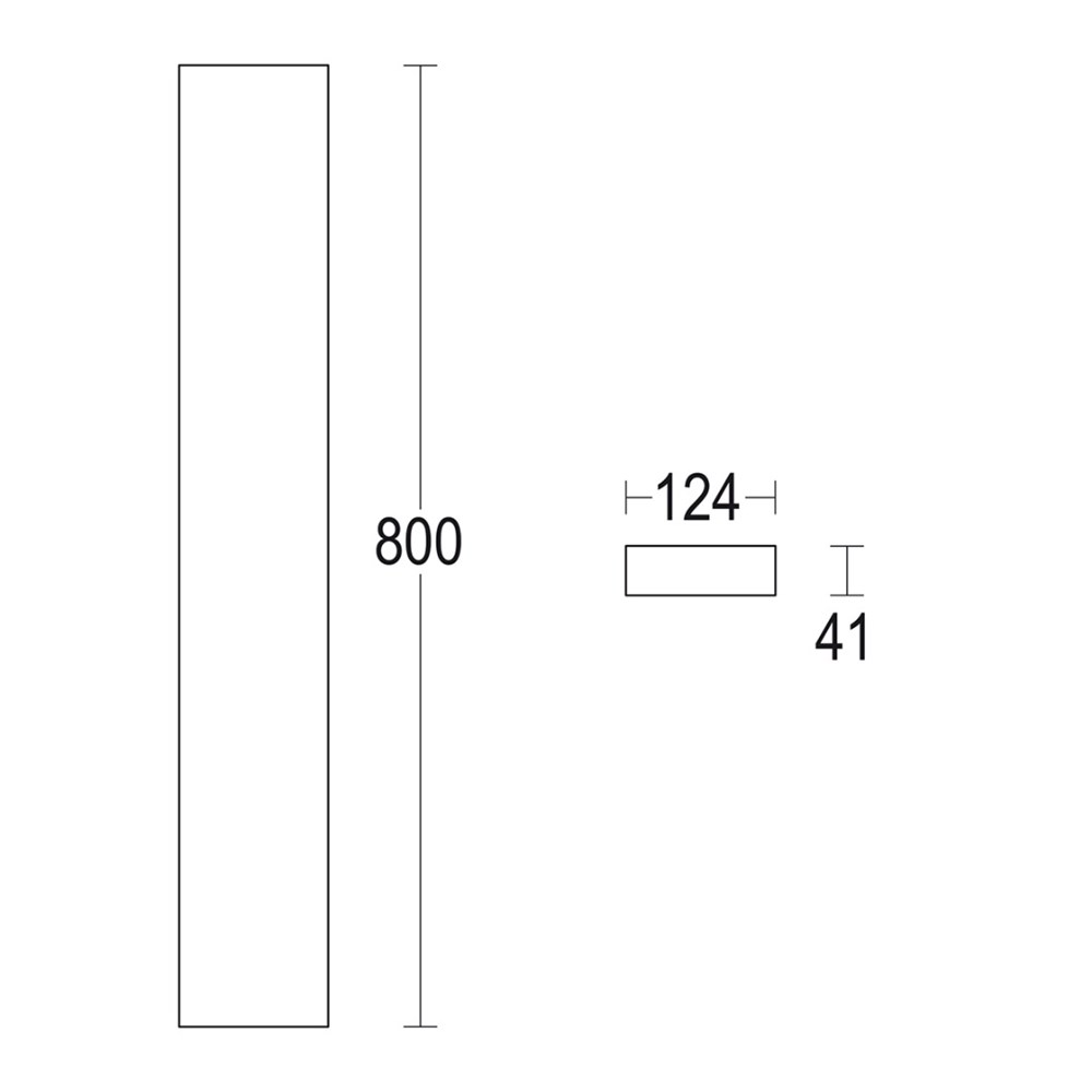 Rettangolo 800 Ghidini Rettangolo .05 Темно-Cерый (Матовый) - Вид №1