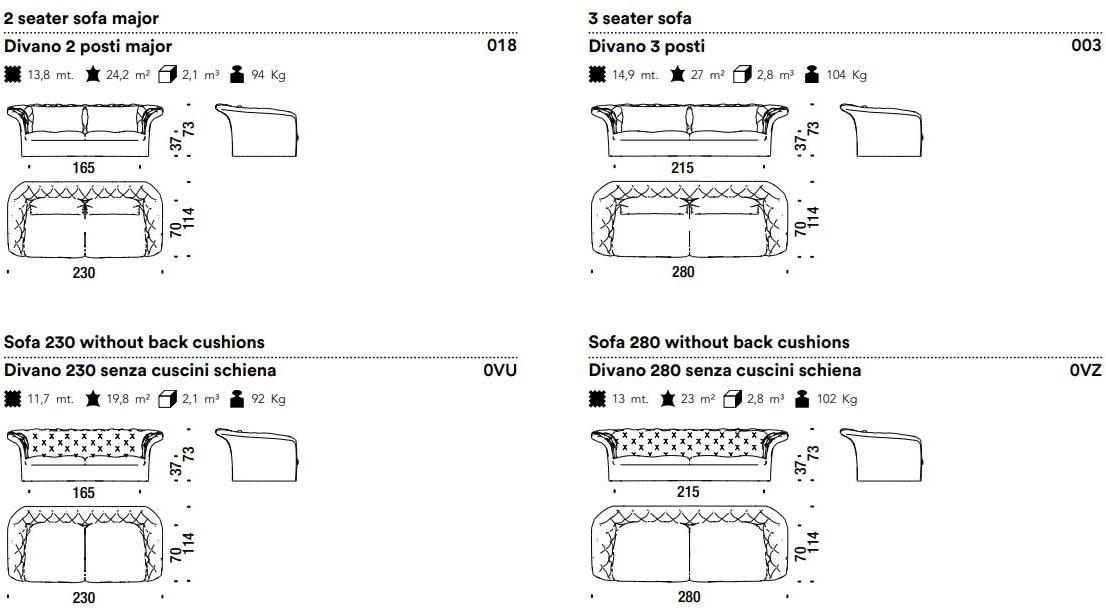 Moroso Тафтинговый диван из ткани Bohemian sun-id-1465633 - Вид №1