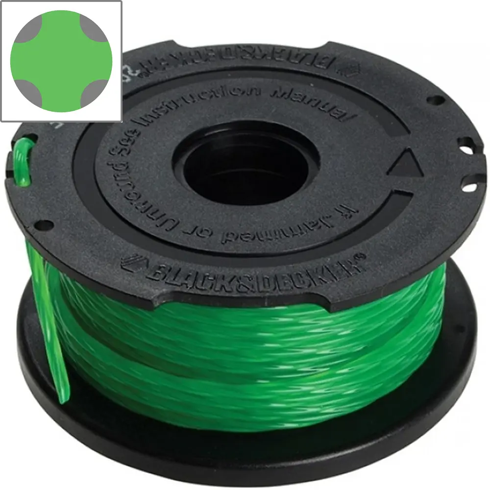 Шпуля с леской 2 мм для тримм Black&Decker GL7033 BLACK + DECKER STLM-2035571