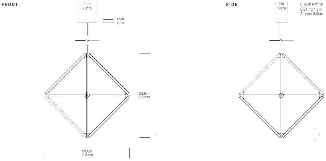Stickbulb Led подвесной светильник из дерева Diamond sun-id-1431586 - Вид №6