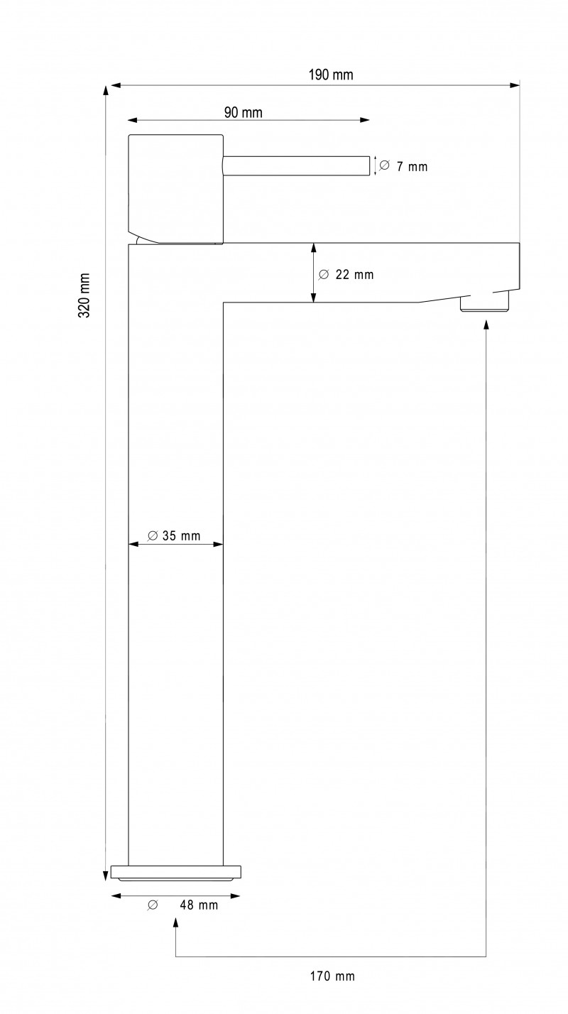 CH2518M111 Смеситель для раковины высокий Prime Martí 1921 Marti 1921  - Вид №2