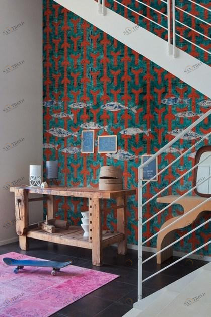 Wall&decò Обои на флизелиновой основе с рисунком Contemporary wallpaper 2014 sun-id-1506176