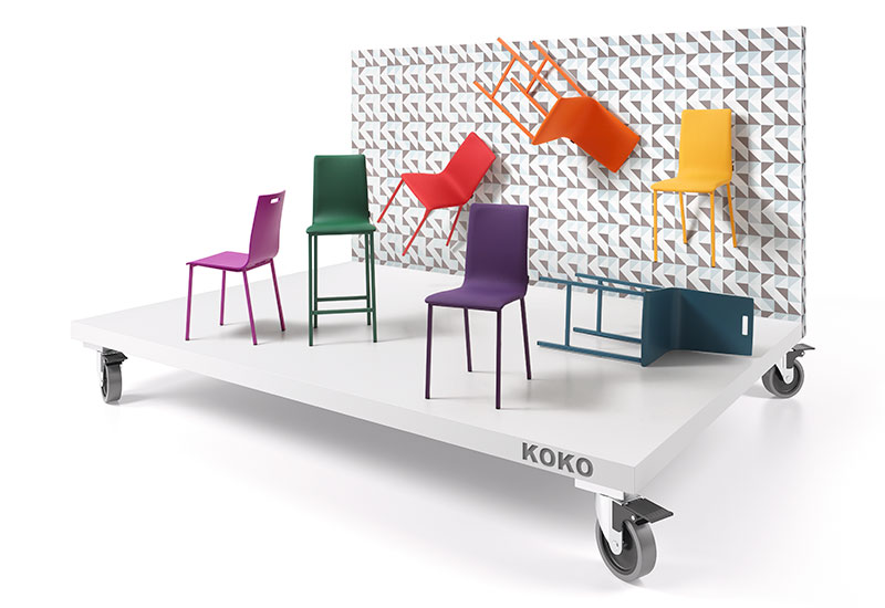 102505 Стул Koko с мягким сиденьем Mobliberica  - Вид №1