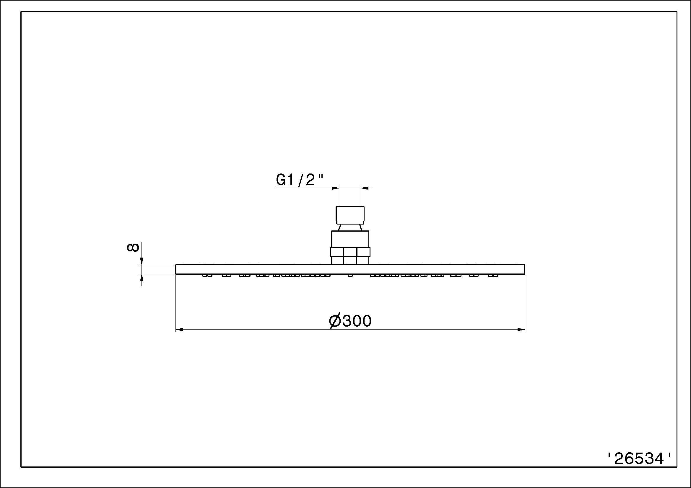 Круглая насадка для душа Newform B-EASY ARCH-00026470 - Вид №1