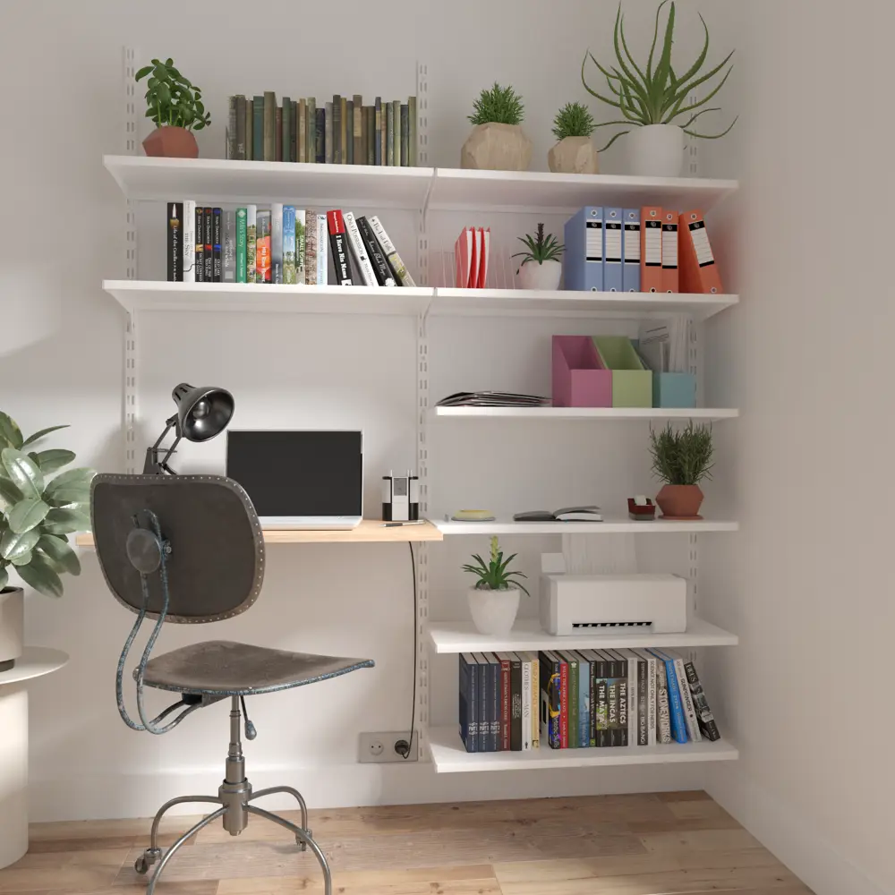 Держатель для гаечных ключей на перфопанель Spaceo 13.3x19.5 см сталь цвет белый STLM-2144145 - Вид №3