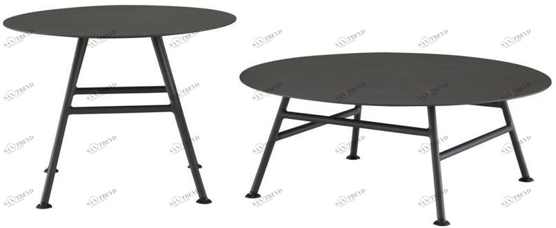 Ligne Roset Круглый алюминиевый садовый столик  18960010-18980000 