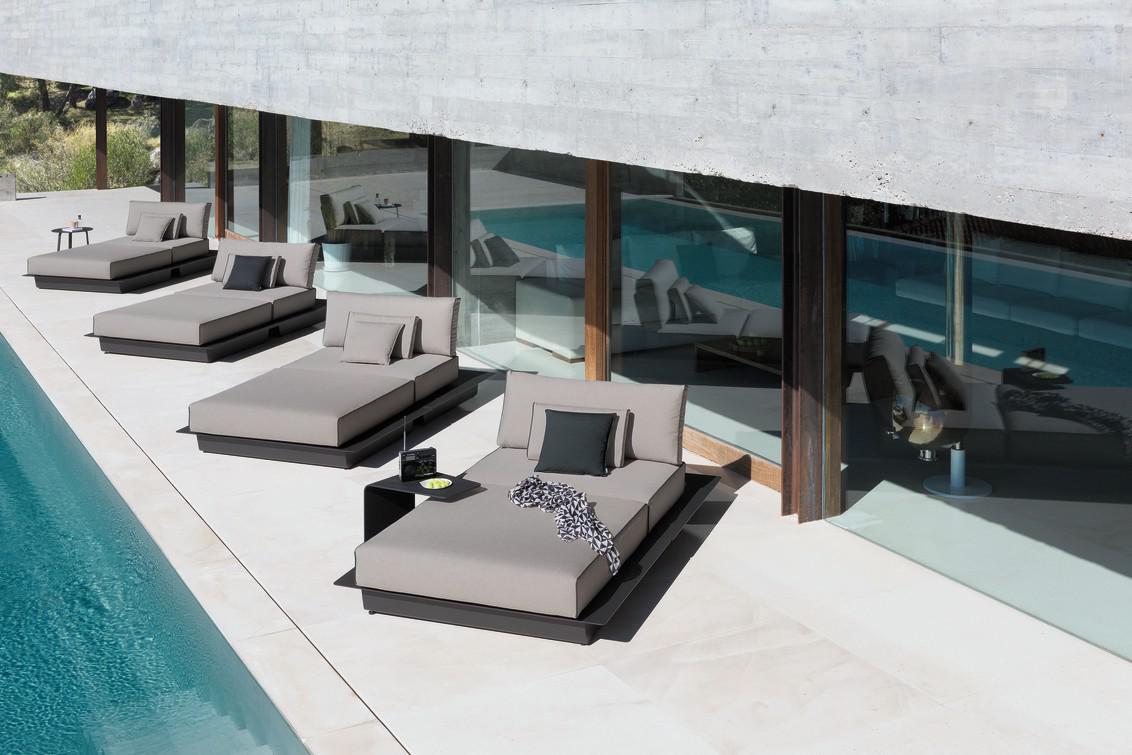 Concept 6 белый столешница из дерева iroko Manutti Air MNST787 - Вид №6