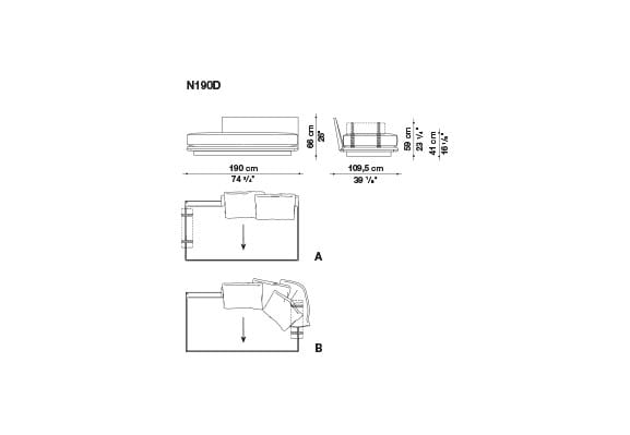Секционный диван B&B Italia Noonu ARCH-00013428 - Вид №22