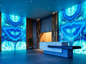 Декоративная стеклянная панель