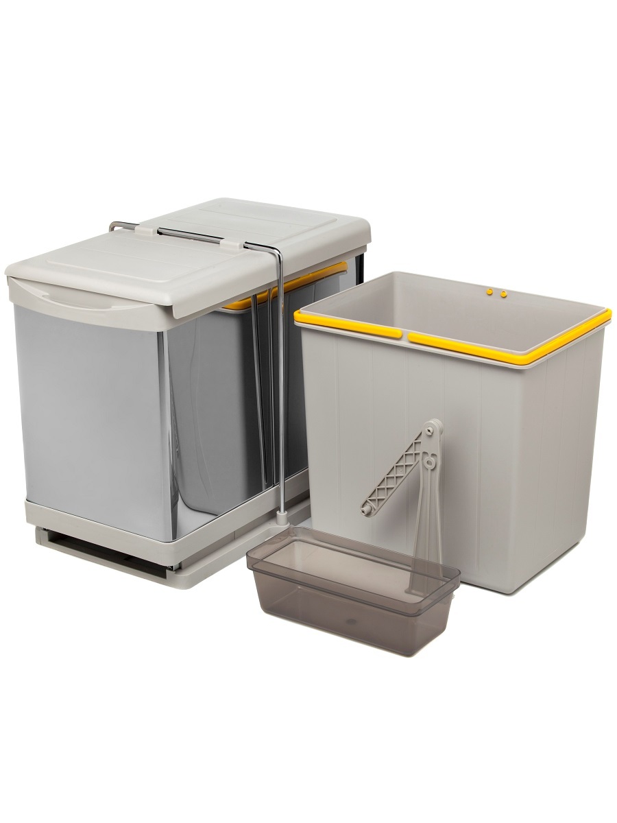 Контейнер для мусора на дверцу Alpha 400/17 Metallic Grey NAVAKO 10012 - Вид №2