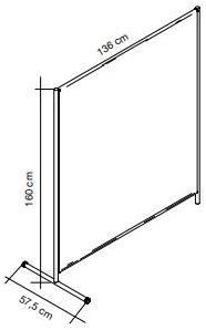 Caimi Brevetti Мобильная звукопоглощающая офисная перегородка из ткани Snowsound fiber products sun-id-1457680 - Вид №5