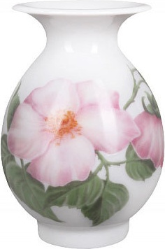 10592305 Императорский фарфоровый завод Ваза "Дикая роза" "Березка" ТН1 Фарфор твердый 