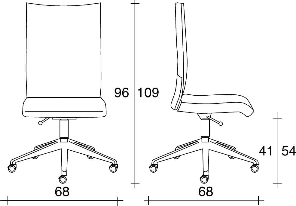 Эргономичное кожаное офисное кресло с 5 спицами TALIN Avia ARCH-00000549 - Вид №1