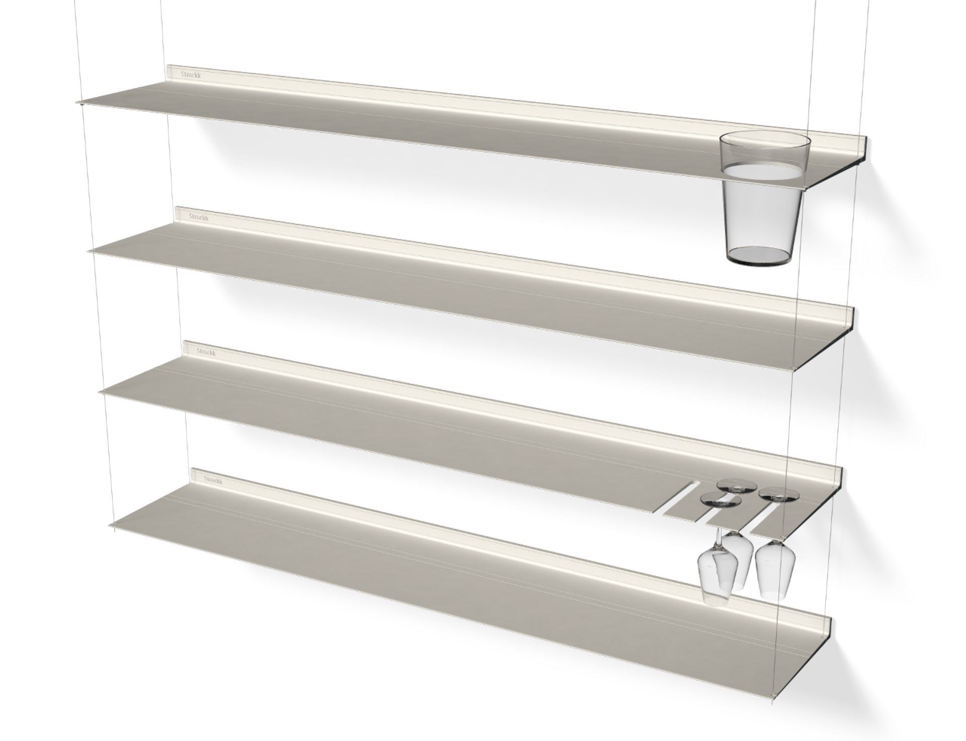Алюминиевый книжный шкаф / перегородка Strackk ROOM DIVIDER ARCH-00061439 - Вид №12