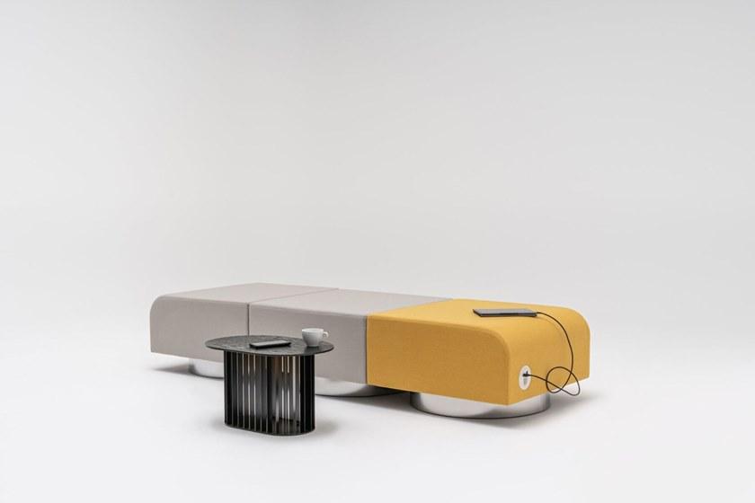 MDD Модульный квадратный пуф с обивкой из ткани Roll Rlp01 - rlp02 - Вид №3