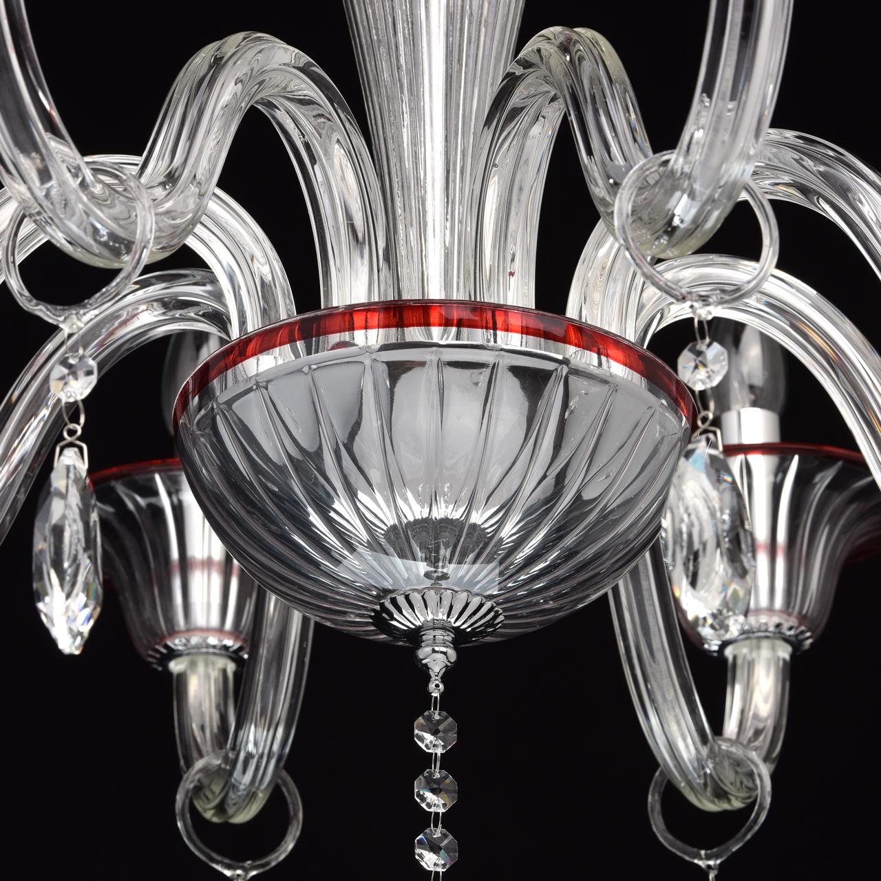 Подвесная люстра MW-Light Элла 483012008 MW-LIGHT ДИЗАЙНЕРСКИЕ, ЭЛЛА 186031 Прозрачный  - Вид №2