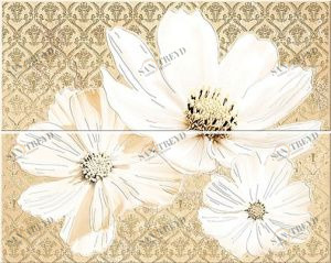 SFUMATO BEIGE FLORET(2шт) Панно 40,2*50,5 Azori 583222004