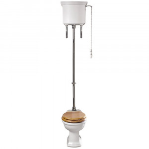 IMSR98 Кастрюля Bergier, бачок высокого уровня и кронштейны бачка с латунной пластиной Bergier Imperial