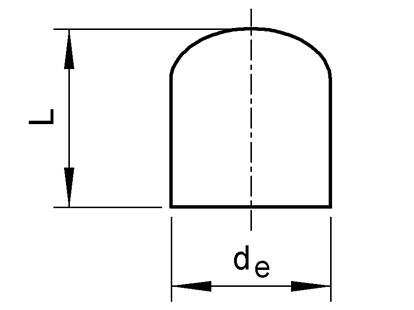 SANIT 672008210 Заглушка, PP, SDR 11, длинные  - Вид №1