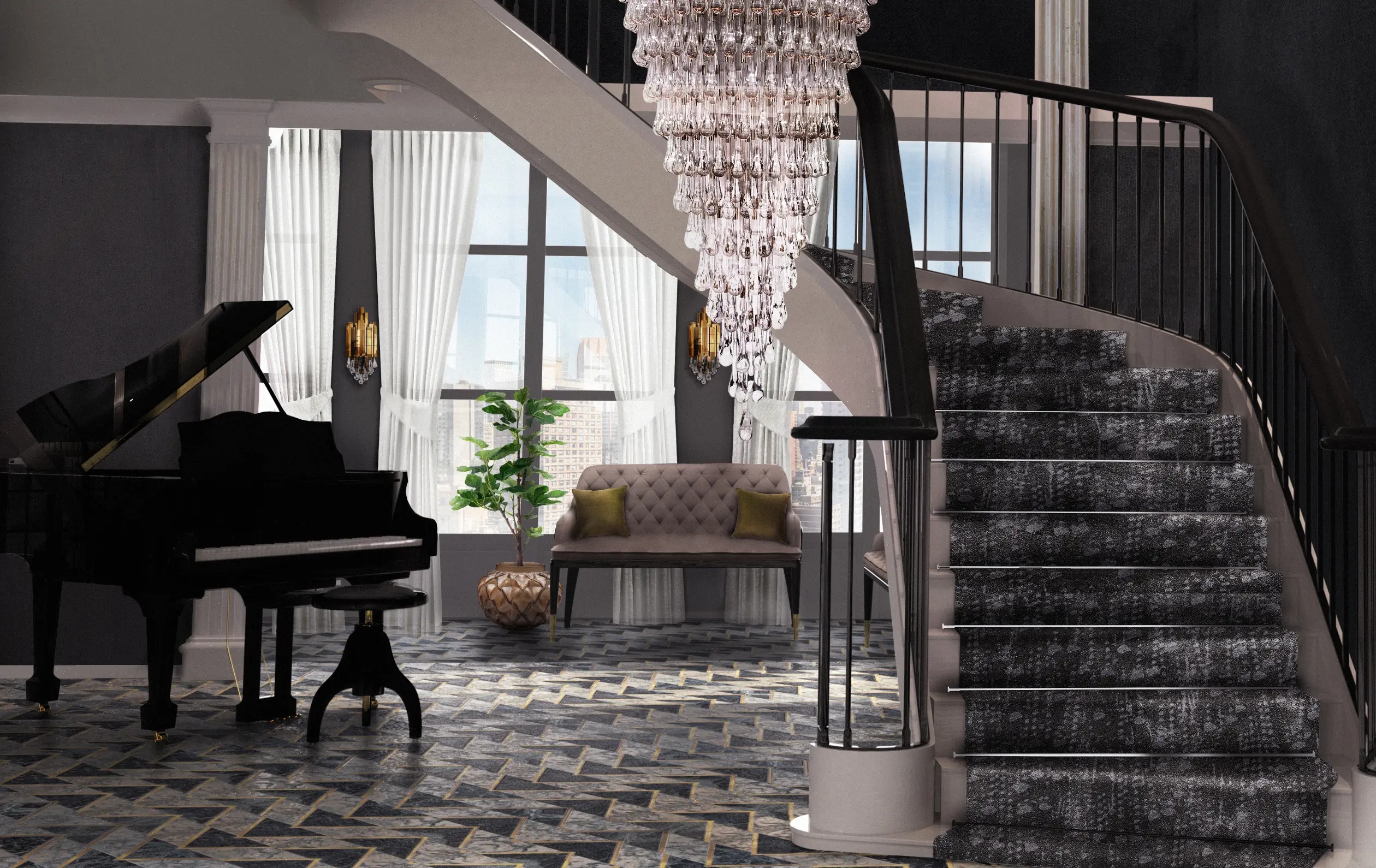 Двухместный стул LUXXU Charla 265 - Вид №3