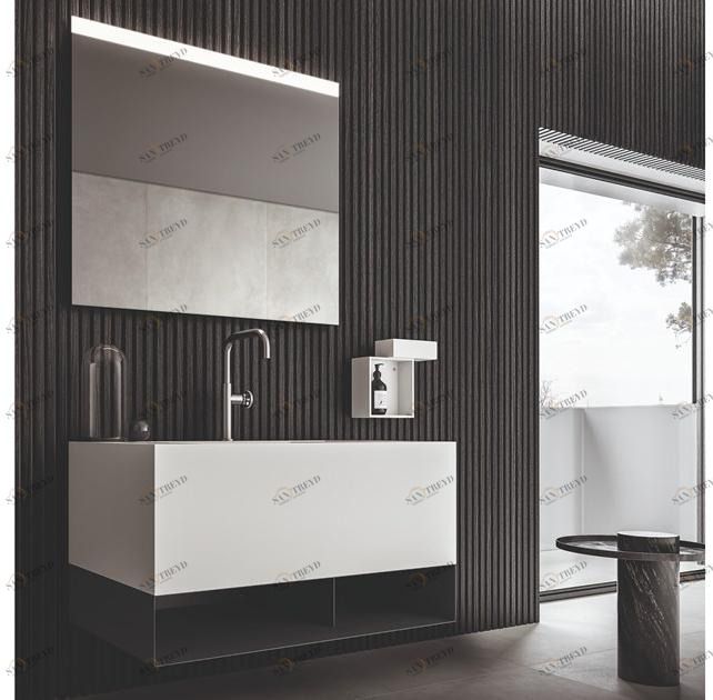 Cerasa Тумба под умывальник, лакированная, с вешалкой для полотенец Nerolab sun-id-1382200