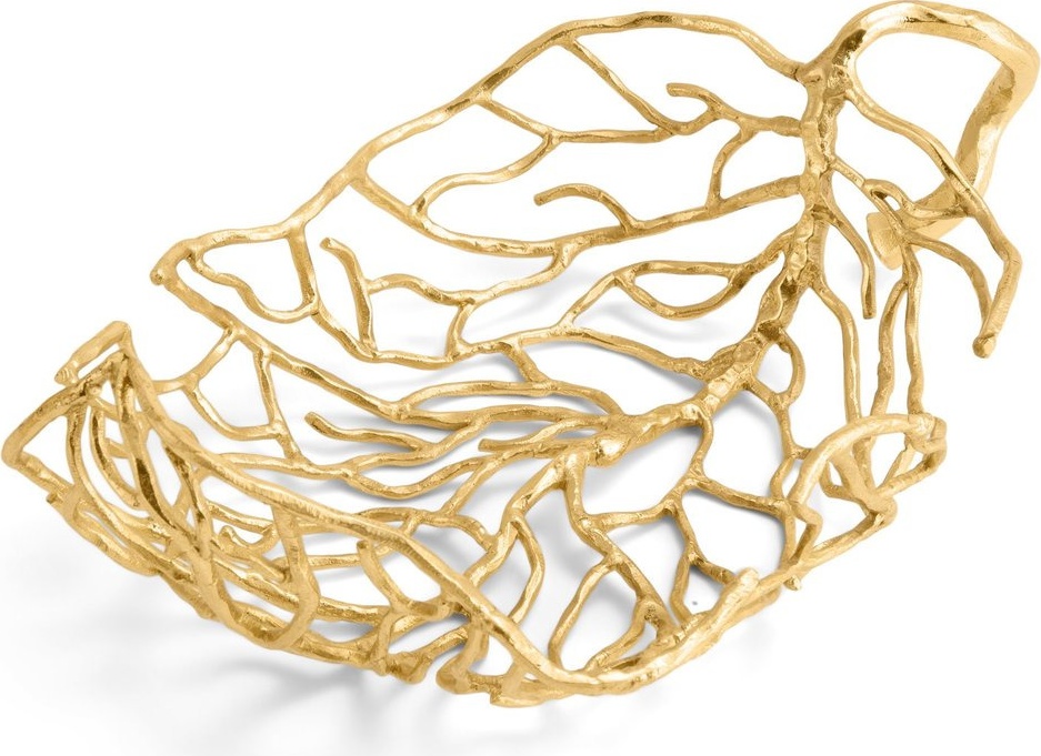 10663704 Michael Aram Блюдо Michael Aram Осенние листья 32см, латунь Латунь 