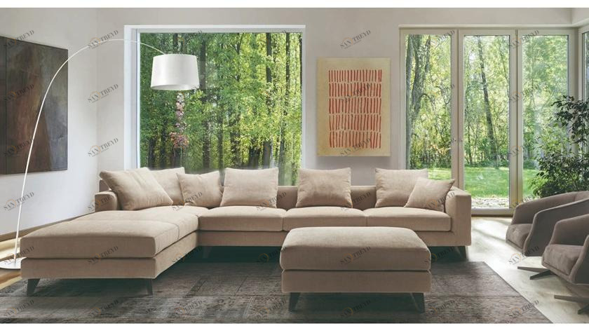 Marac Угловой диван со съемным чехлом из ткани sun-id-1413579